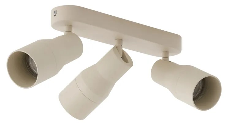 Кръгъл таванен прожектор бежов GU10 50mm 3-светлинен - Stanley