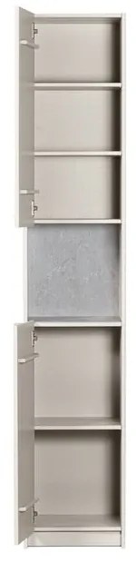 Кремав модулен шкаф от борова дървесина 40x210 cm Basu - WOOOD