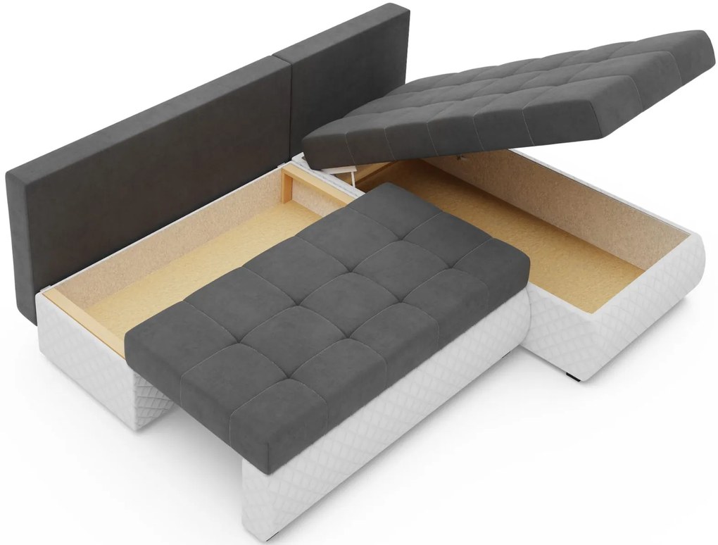 Ъглов диван Leeds-Gkri-Leuko