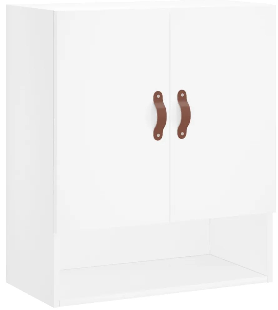 829884 vidaXL Стенен шкаф, бял, 60x31x70 см, инженерно дърво