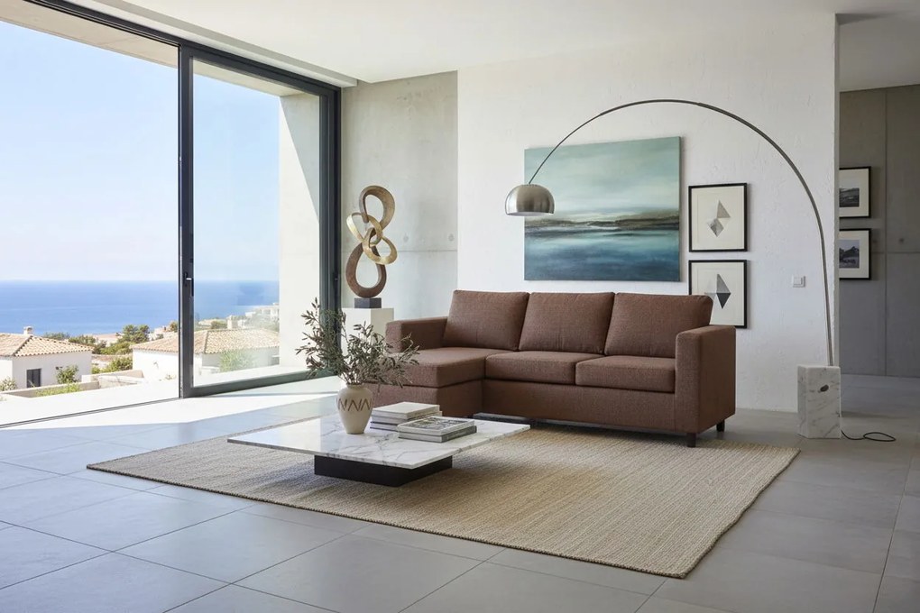 Ъглов диван Ibiza-180 x 120-Choclate