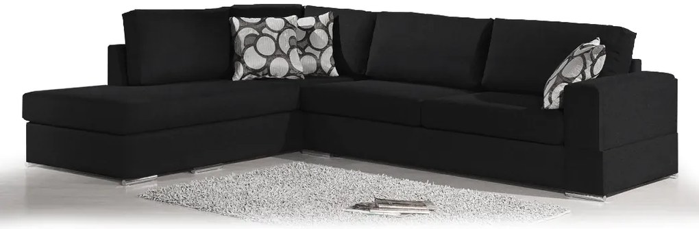 Ъгъл диван Must-Right-295φ 230β cm.-Black