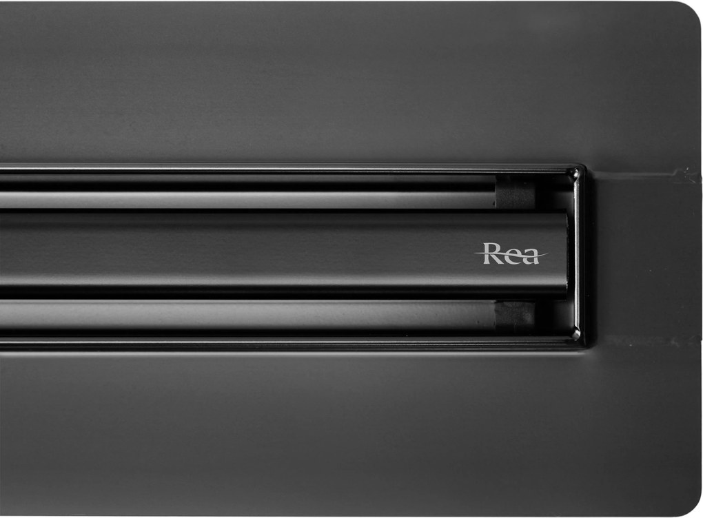 Линеен сифон Rea Neox Slim pro black 100