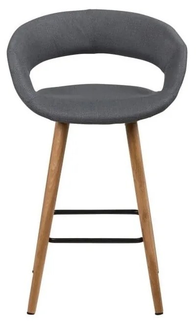 Комплект от 2 тъмносиви бар столa Gill - Actona