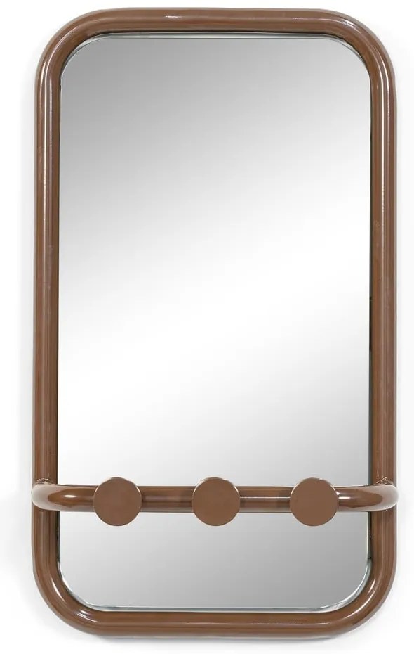 Тъмнокафяв метален панел за окачване 35x60x11 cm Retro – Spinder Design