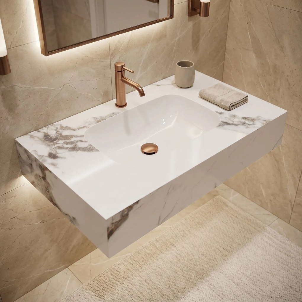 Стенна мивка REA Aresa Cold Jade 80
