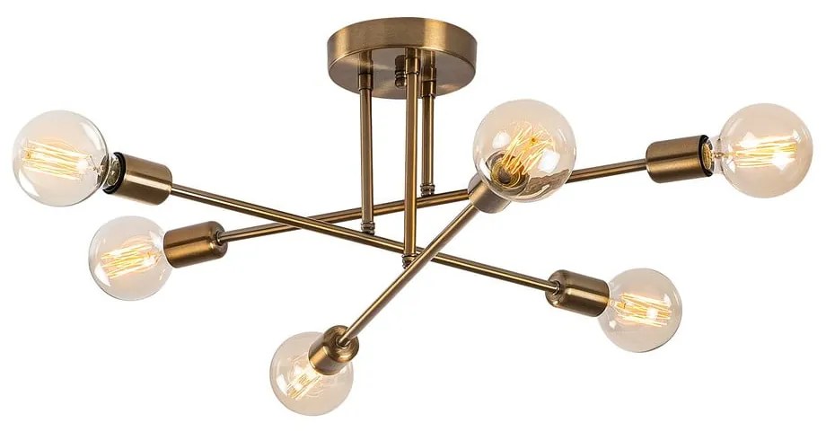 Осветително тяло за таван в златисто 64x64 cm Flower – Opviq lights