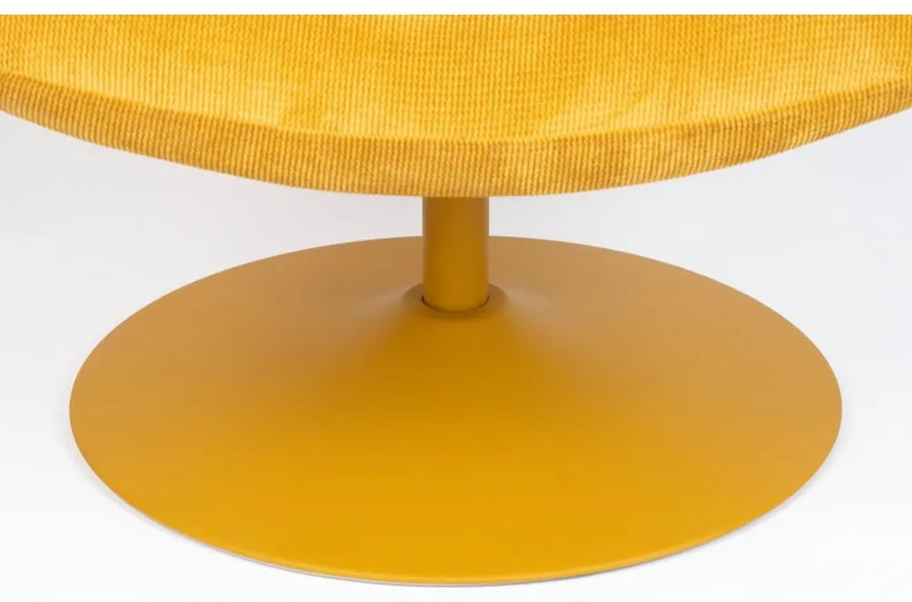 Кресло от кадифе в жълта охра Bubba - Zuiver