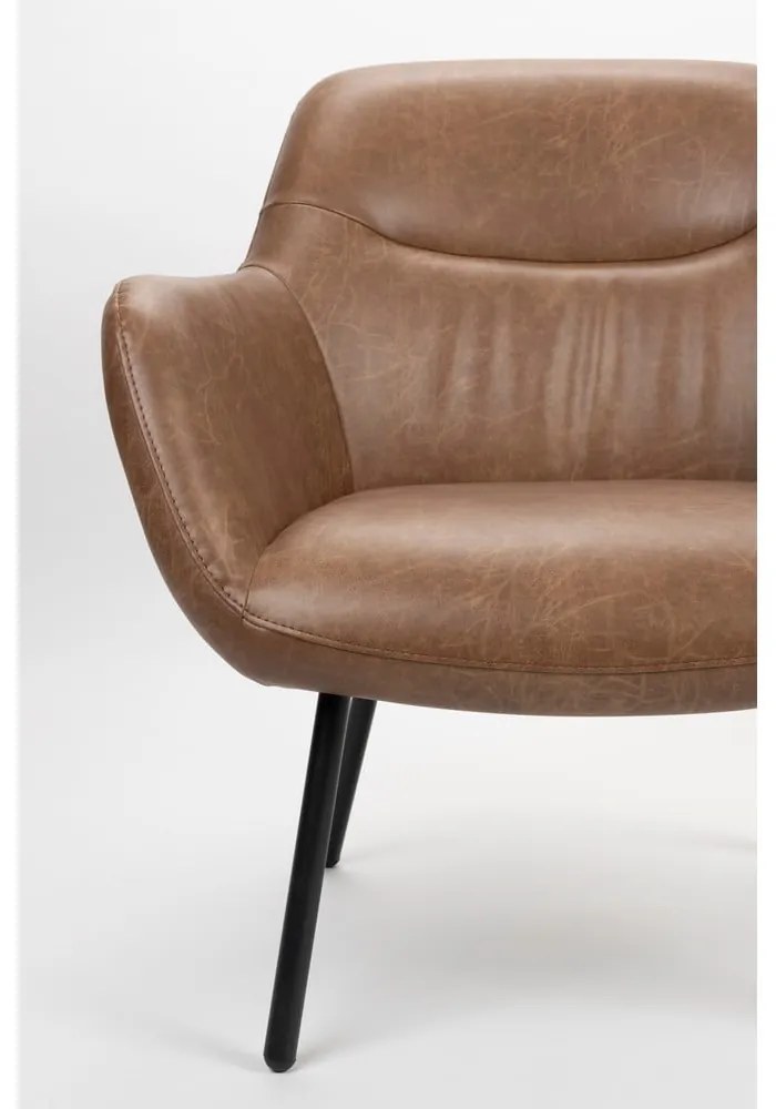 Кафяво кресло Dude – White Label