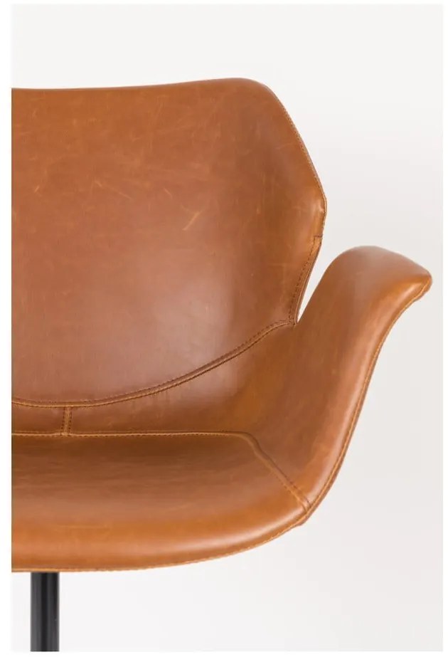 Кафяв офис стол Офис стол Nikki - Zuiver