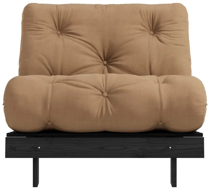 Кафяво кресло Roots Black Night – Karup Design