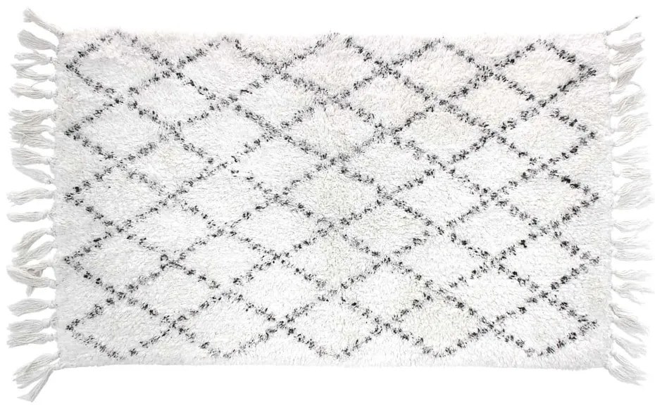 Бял килим за баня 50x80 cm Latika – douceur d'intérieur