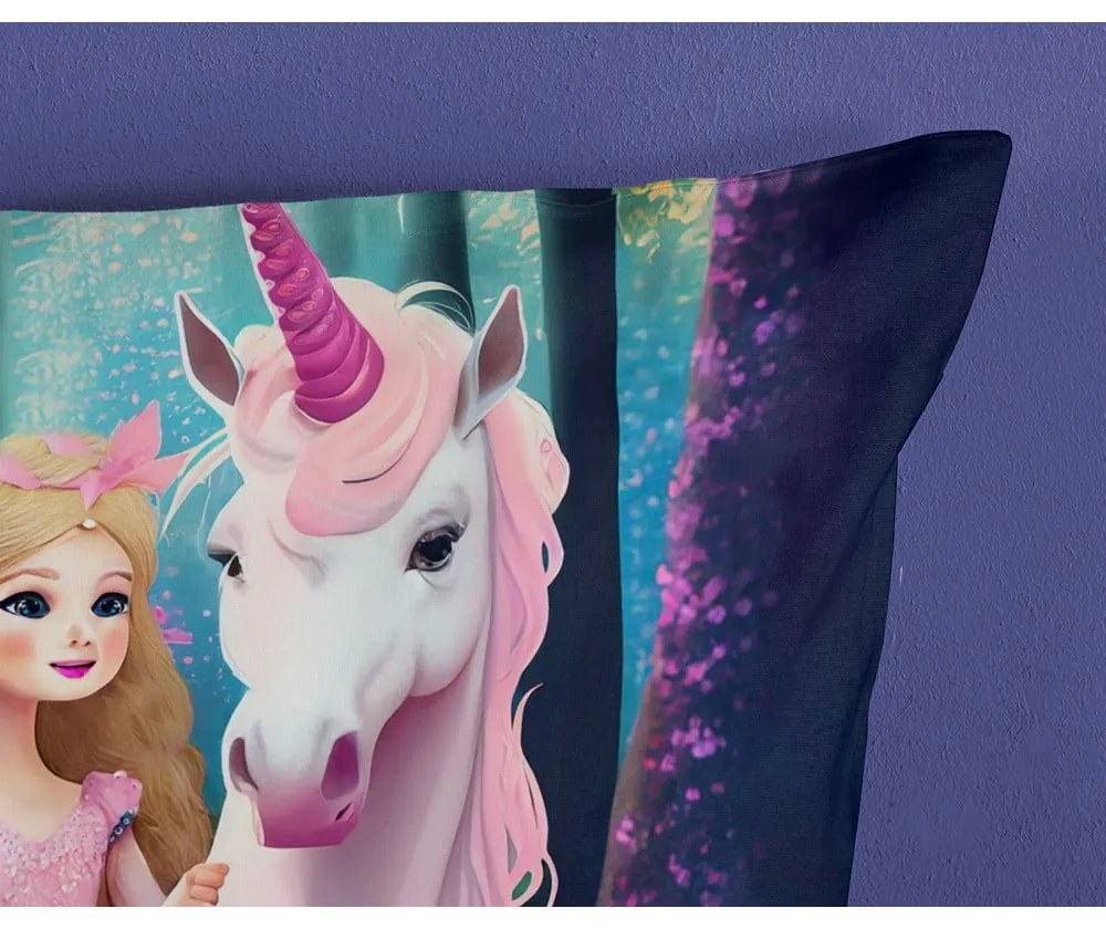 Розово единично удължено детско спално бельо от микрофибър 140x220 cm Julia – Good Morning