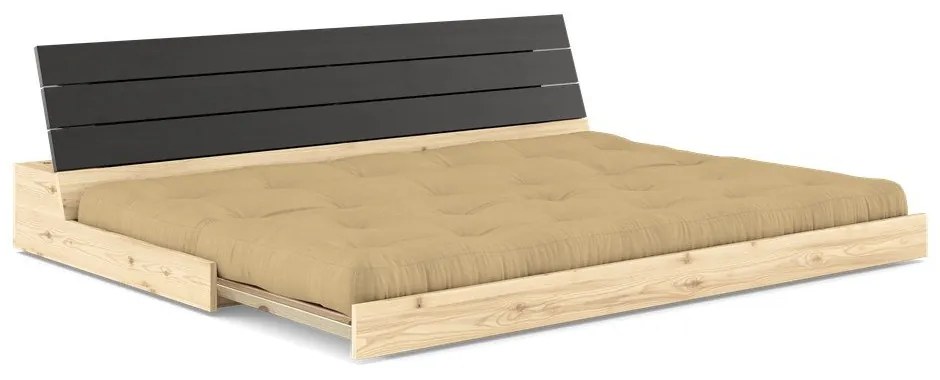 Разтегателен диван в цвят горчица 196 cm Base – Karup Design