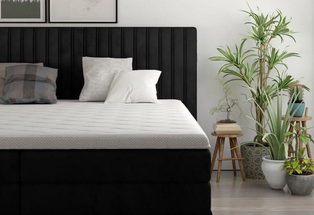 Тапицирано легло Melantha С матрак и протекор-140 x 200-Mauro