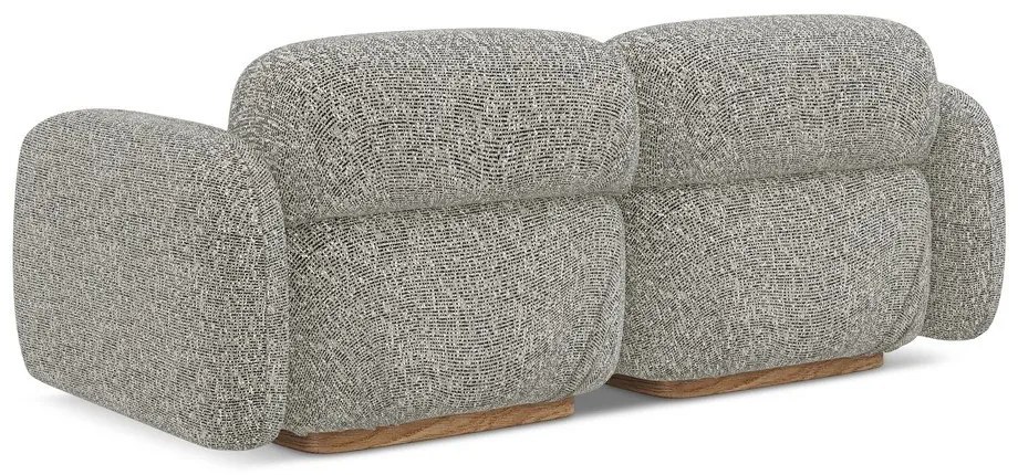 Сив модулен диван 190 cm Ailani – Makamii