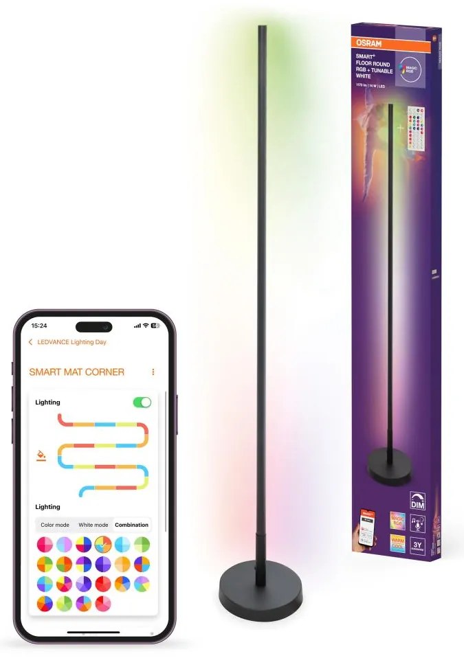 Osram - LED RGBW димируема подова лампа SMART+ FLOOR LED/14W/230V Wi-Fi+ДУ