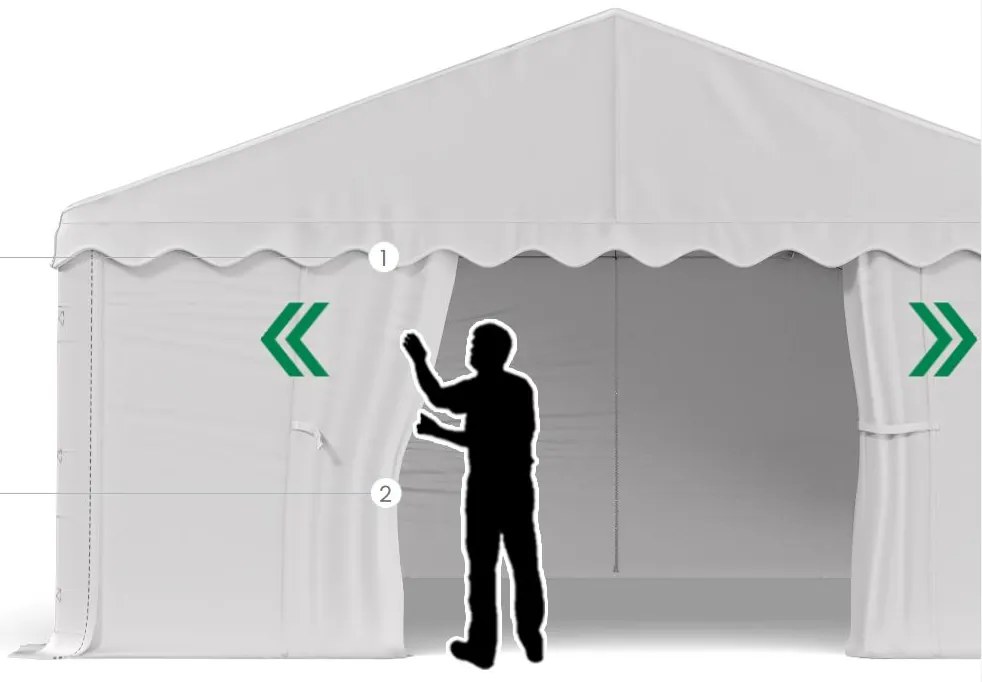 Шатра/гараж 3x6x2m Comfort PE 240g
