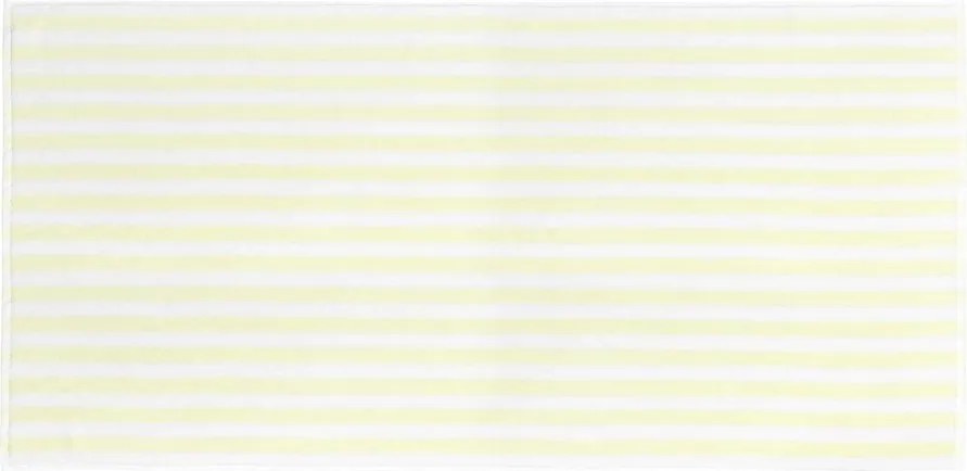 Светложълта/бяла хавлиена кърпа от органичен памук от тери 70x140 cm Arto – Blomus