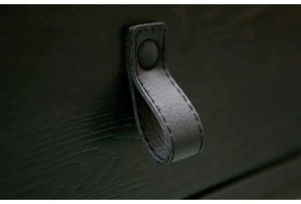 Конзолна маса от черен дъб Silas - WOOOD