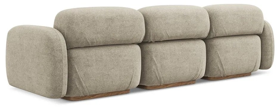Бежов модулен диван от букле 270 cm Ailani – Makamii