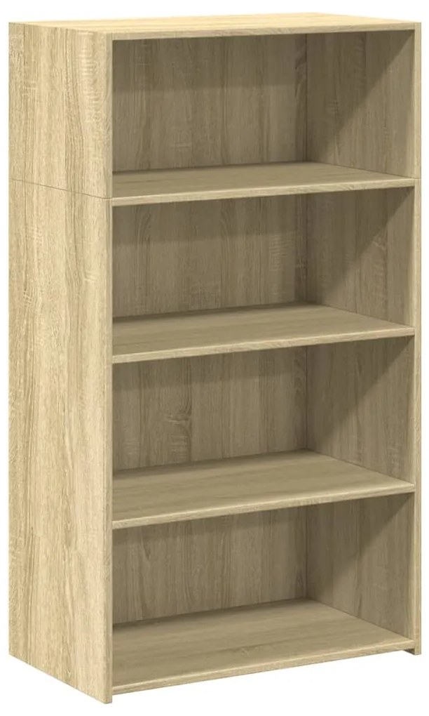 846406 vidaXL Висок шкаф, сонома дъб, 70x41x124 см, инженерно дърво