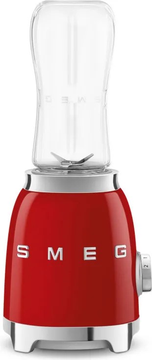 Блендер Smeg PBF01RDEU, 300W, 2x 600 мл, 20000-24000 об/мин, Противоплъзгаща основа, Без BPA, Неръждаема стомана, Червен