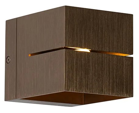 Модерна стенна лампа тъмно бронз - Transfer Groove