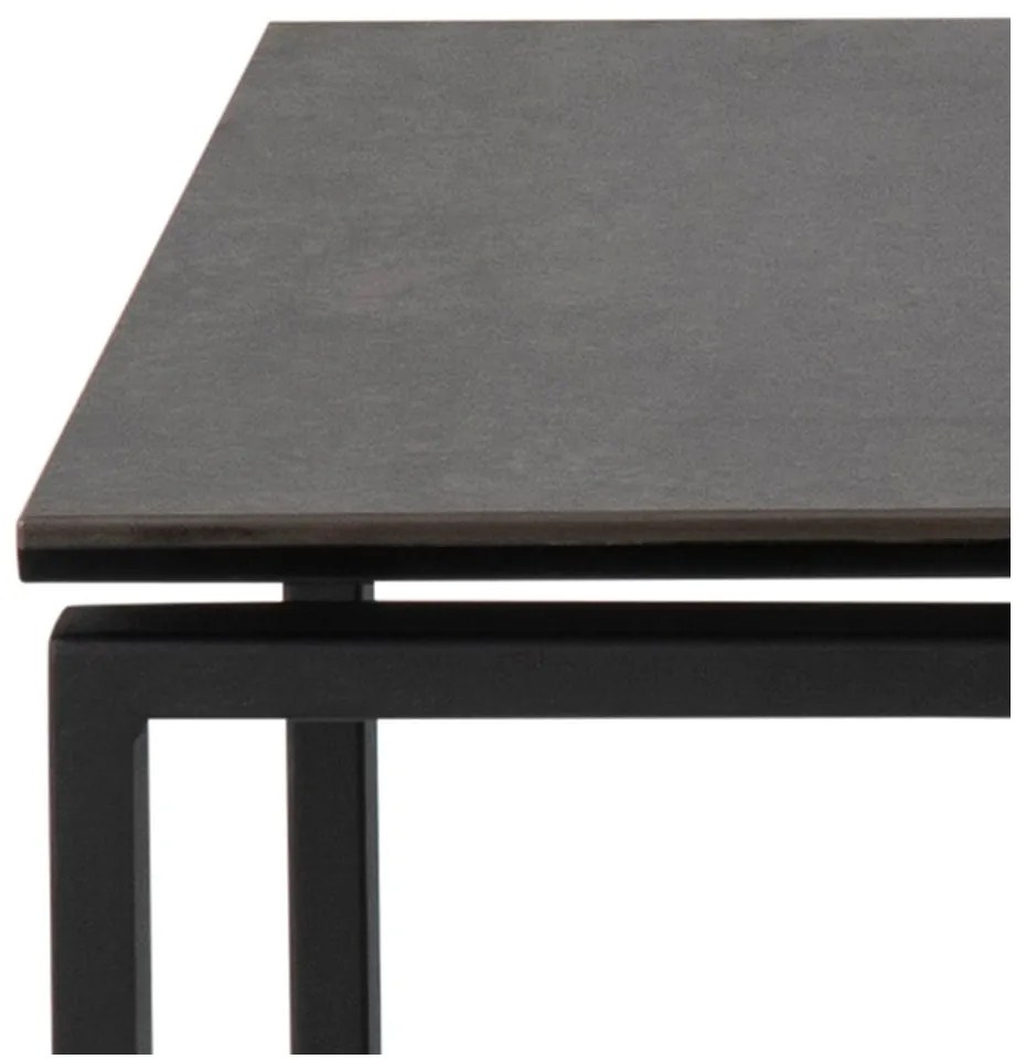 Черни масички за кафе в комплект от 3 Katrine - Actona