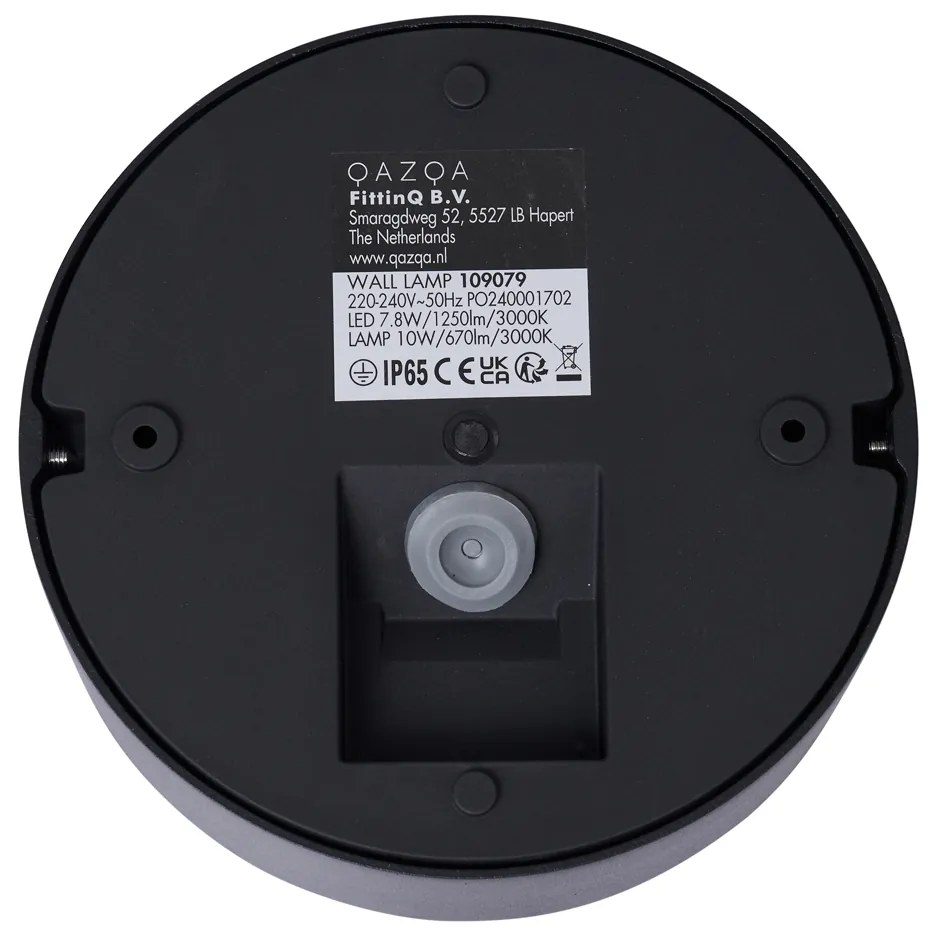 Модерна външна стенна лампа черна вкл. LED IP65 - Dop