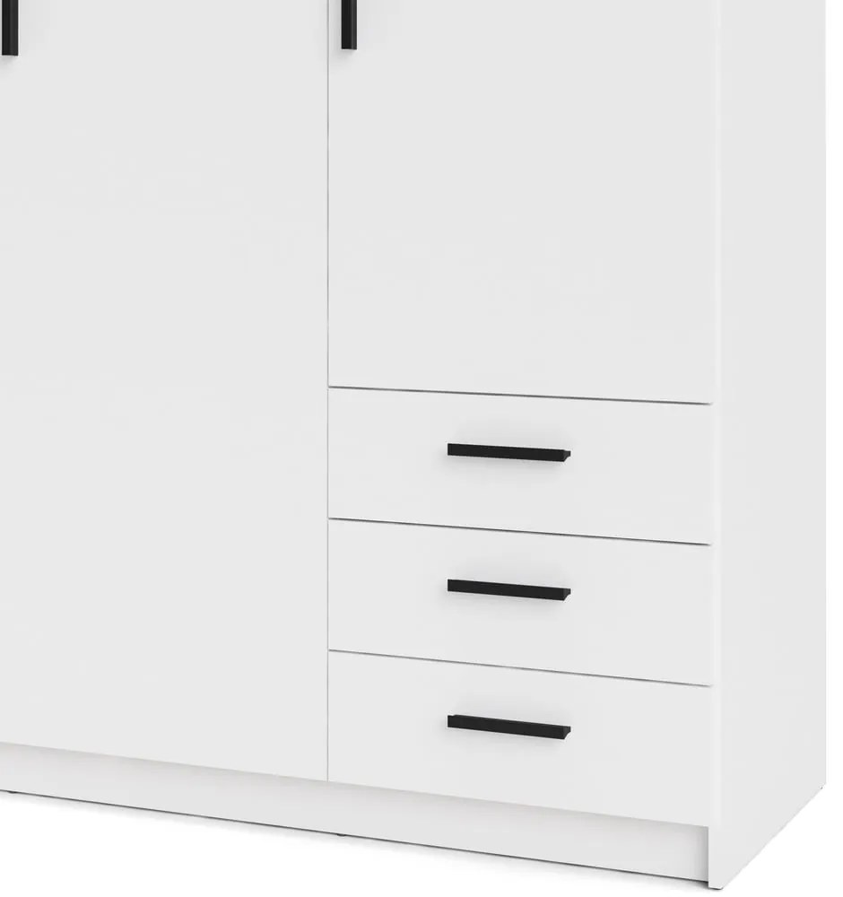 Бял гардероб 147x200 cm Sprint – Tvilum