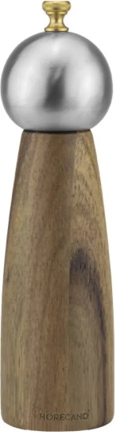 Horecano - Дървена мелничка за сол/черен пипер ф6xh21,5см акация ALAS-(HC-981994)