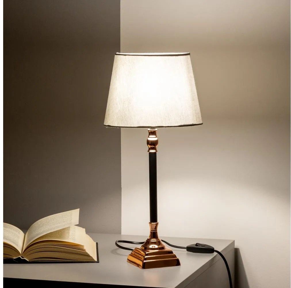 Brilagi - Настолна лампа CERIA 1xE14/40W/230V черна/медна/сива