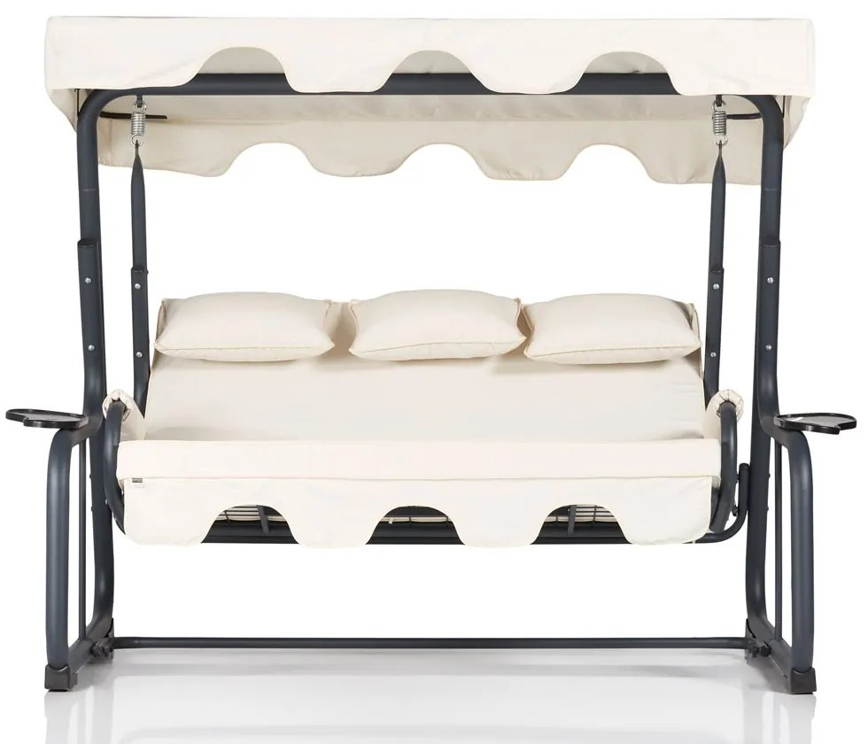 Градински троен люлеещ се стол Vitis 3, цвят Многоцветен