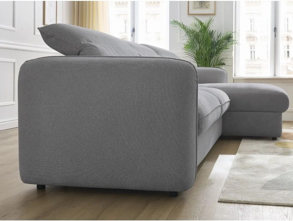 Сив ъглов диван Achille – Bobochic Paris