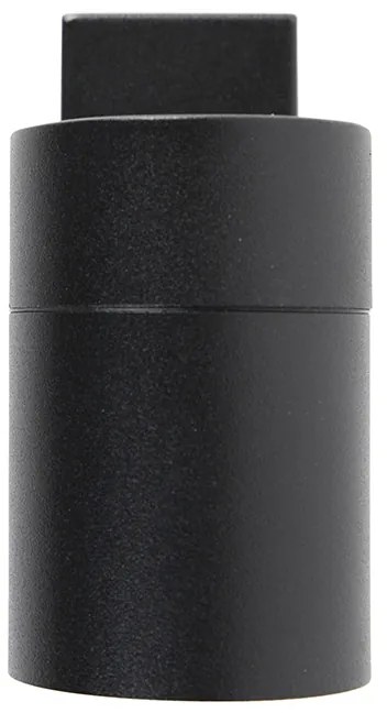 Комплект от 2 външни стенни лампи черен неръждаема стомана IP44 - Solo