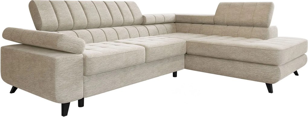 Ъглов диван Nord-Екрю-десен