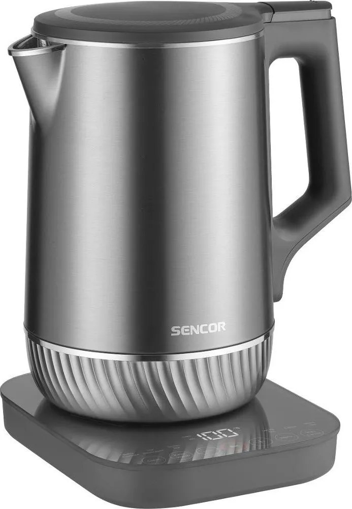 Sencor - Електрическа кана с терморегулация 1,7 l 1800W/230V неръждаема стомана