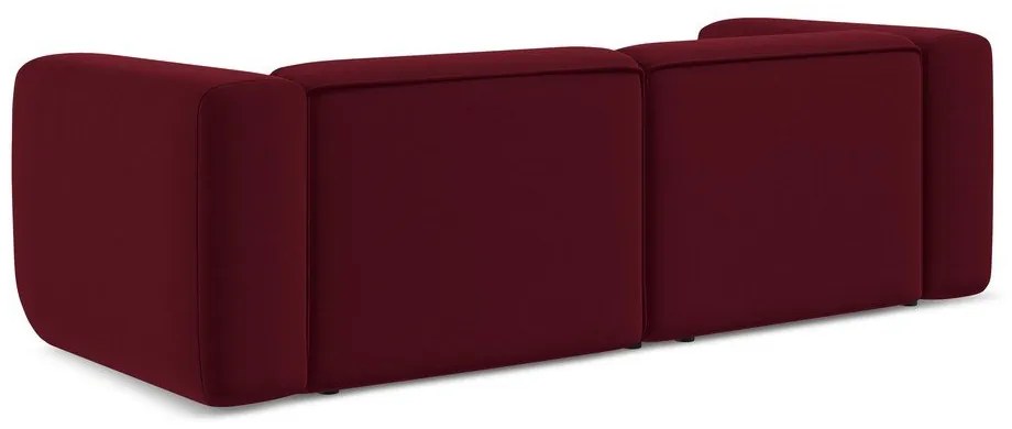 Бордо кадифен диван 228 cm Ekahi – Makamii
