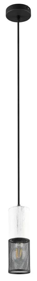 Черно-бяла висяща лампа ø 10 cm Tosh - Trio