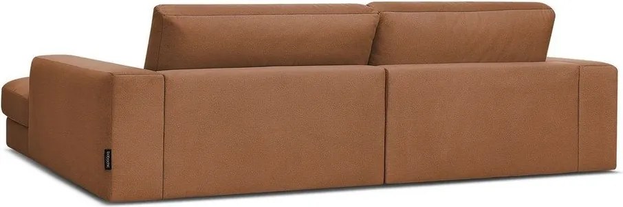 Оранжев кадифен ъглов диван (десен ъгъл) Sierra – Bobochic Paris