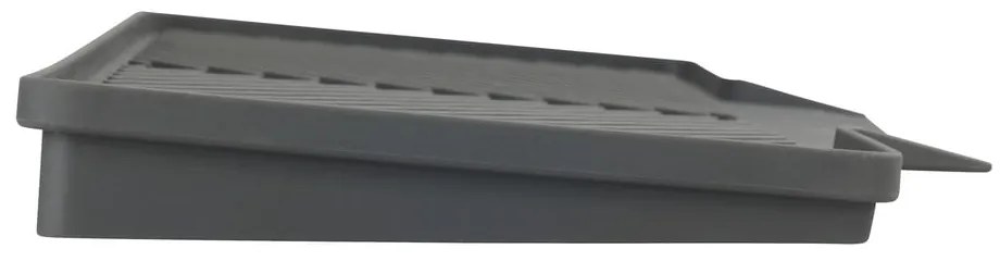 Тъмно сива тава за капчици Neli, 20 x 40 cm - Wenko