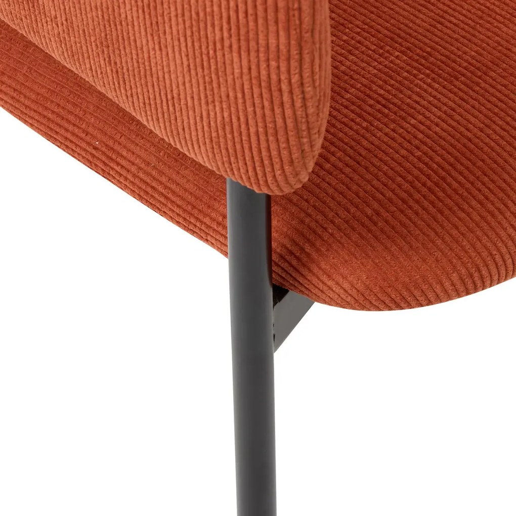 Трапезен стол с подлакътници atmosphera Solea, Корд - Слонова кост