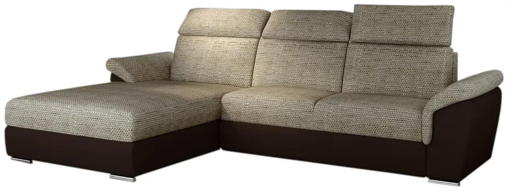 Ъглов разтегателен диван TATIANA, 272x100x216, berlin 03/soft 66, ляв ъгъл