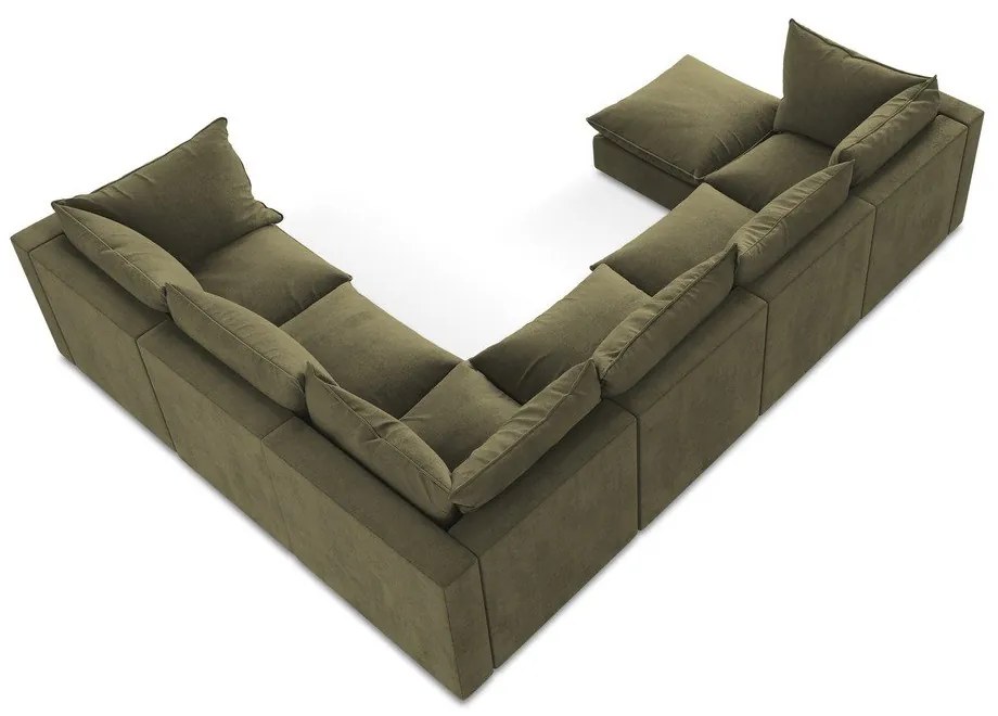 Ъглов диван в цвят каки (десен ъгъл/U форма) Manao – Makamii