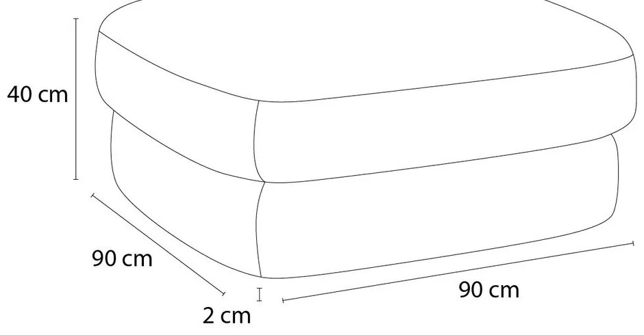 Черна шенилова табуретка Leonore – Bobochic Paris