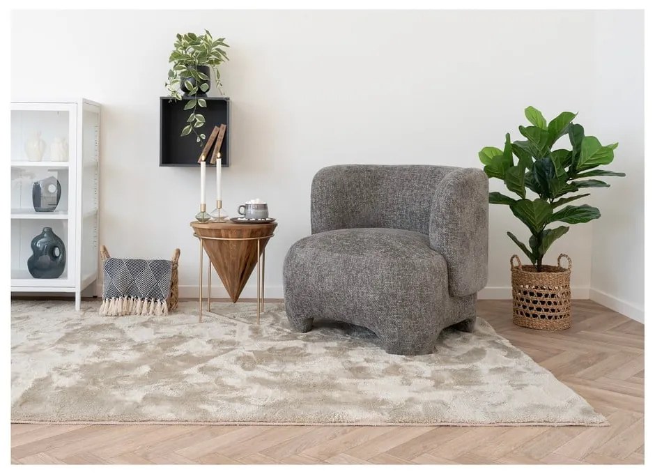 Синьо одеяло от рециклиран памук 130x180 cm Izmir – House Nordic