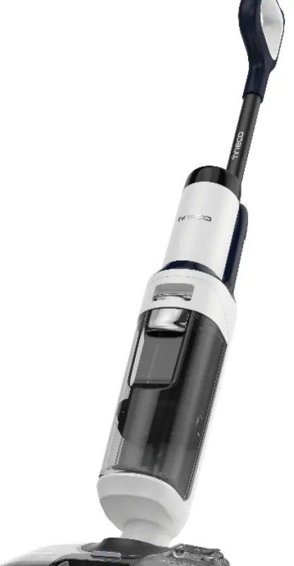 Вертикална безкабелна прахосмукачка Tineco Floor One S5 Stretch Extreme, 220W, 18000 Pa, Сухо/Мокро, 0.72 л мръсна/0.8 л чиста, Автономия 40 мин, iLoop сензор, Черен/бял
