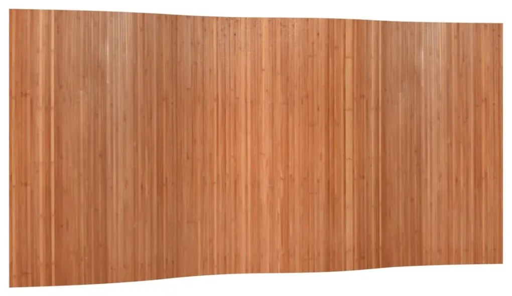 376999 vidaXL Преграда за стая, кафяв, ширина 400 см, височина 165 см, бамбук