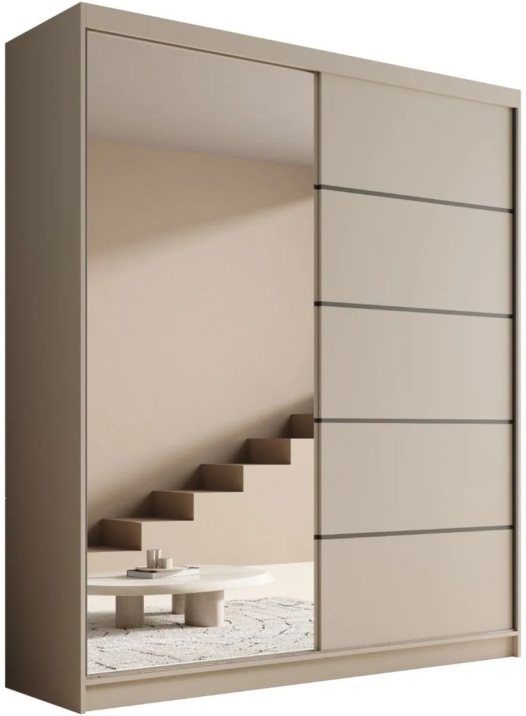 Плъзгащ се гардероб Shelvia 180-Кашмир